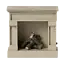 Maileg Fireplace, Mouse - Off white