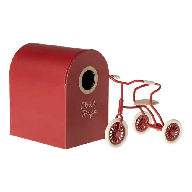 Maileg Tricycle Mouse, red