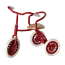 Maileg Tricycle Mouse, red