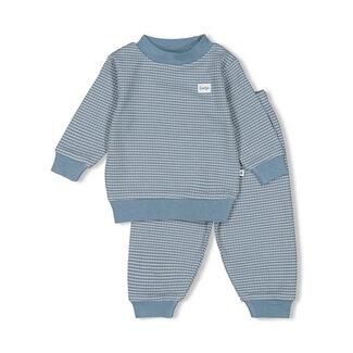 Feetje Pyjama wafel - Ijs blauw