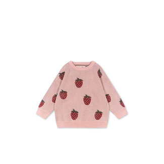 Konges Slojd LAPIS  KNIT BLOUSE STRAWBERRY