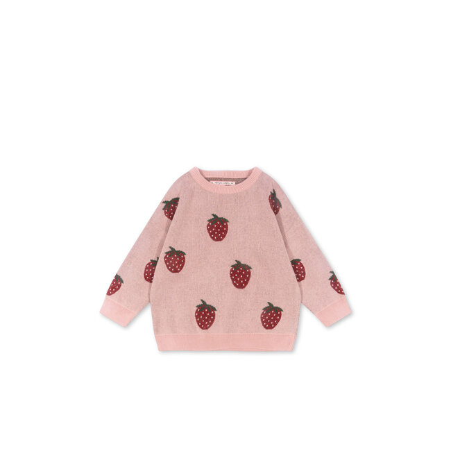 Konges Slojd LAPIS  KNIT BLOUSE STRAWBERRY