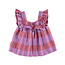 Piupiuchick sleeveless blouse | lavender checkered