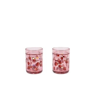 Konges Slojd 2 PACK GLITTER CUPS Fragola