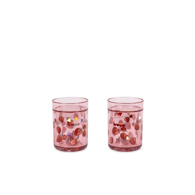 Konges Slojd 2 PACK GLITTER CUPS Fragola