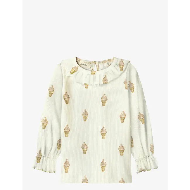 Lil' Atelier NMFGAVO EUG LS SLIM TOP LIL icecream