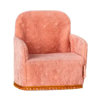 Maileg Folding chair, Mouse - Rose