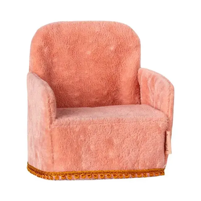 Maileg Folding chair, Mouse - Rose