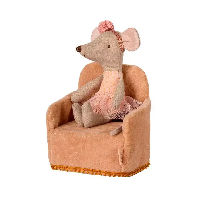 Maileg Folding chair, Mouse - Powder