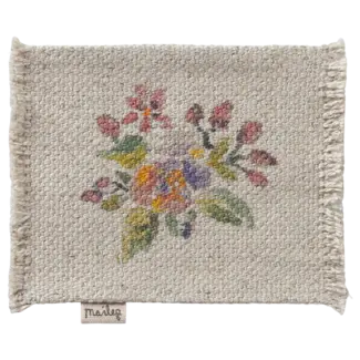 Maileg Rug, Mouse, Small - Flowers