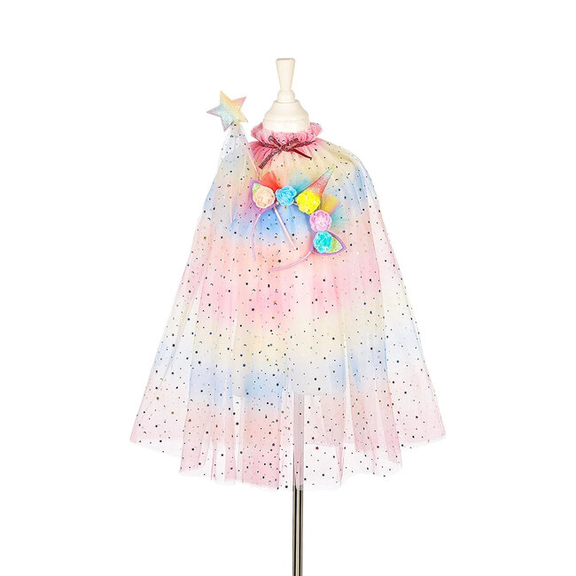 Souza Unicorn cape + tiara + wand set 4-7jr
