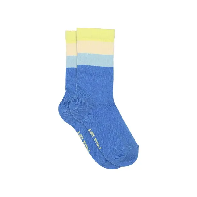 MP Denmark Wide stripes socks Super sonic blue