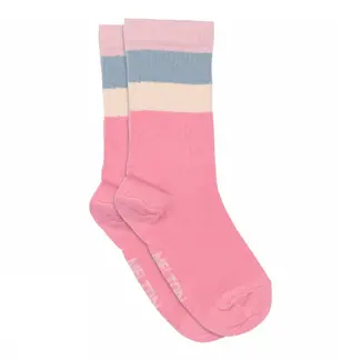 MP Denmark Wide stripes socks Pink cosmos