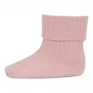 MP Denmark Wool rib baby socks silver pink