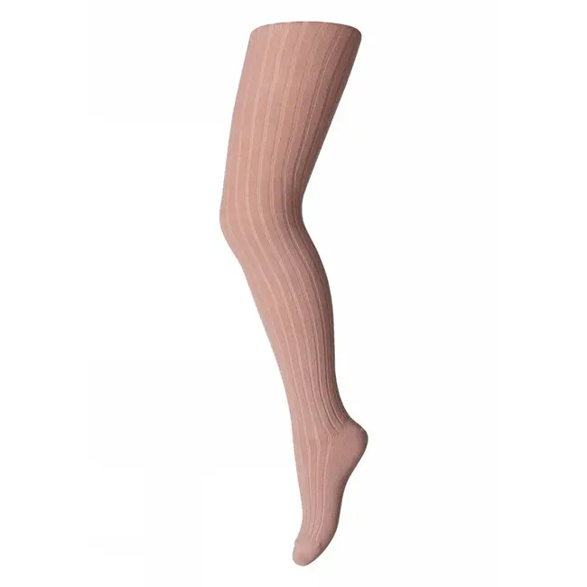 MP Denmark Cotton rib tights - Wood rose