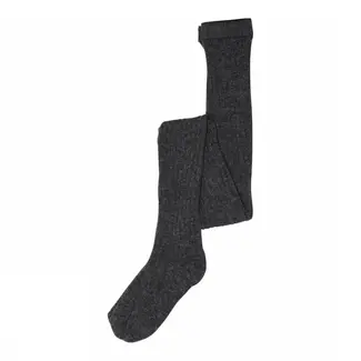 MP Denmark Cotton rib tights - Dark grey melange
