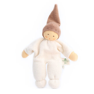 Nanchen natur Knuffelpopje Nucki beige muts