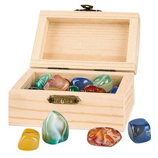 Moses Piraten schatkist hout incl. mineralen