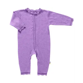 Joha Boxpakje Jumpsuit wolzijde ajour - paars