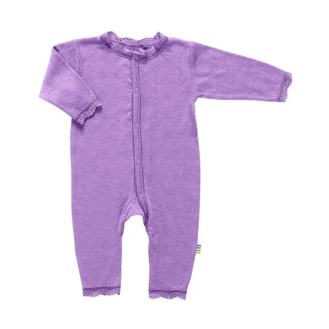 Joha Jumpsuit wol/zijde ajour - paars