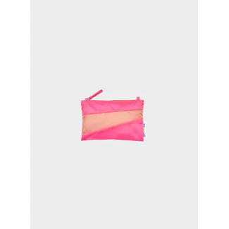 SUSAN BIJL The New Pouch Fluo Pink & Try Small
