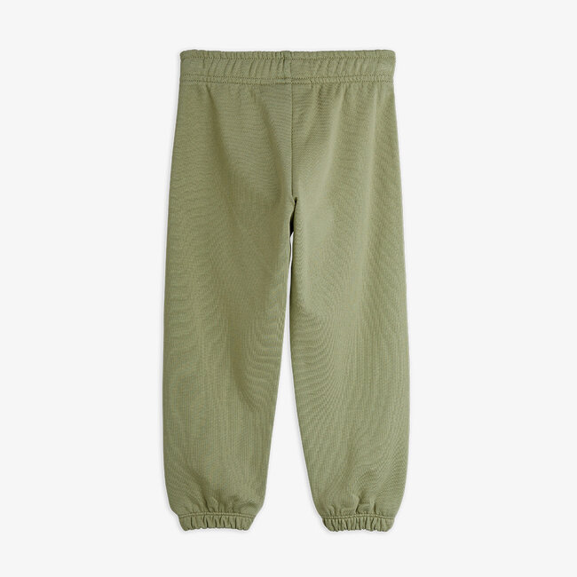 Mini Rodini Plain piping sweatpants green