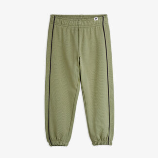 Mini Rodini Plain piping sweatpants green
