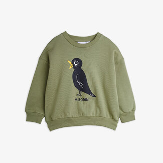 Mini Rodini Blackbird sweater green