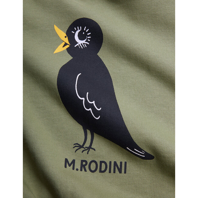 Mini Rodini Blackbird sweater green