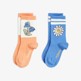Mini Rodini Flower 2-pack socks multi