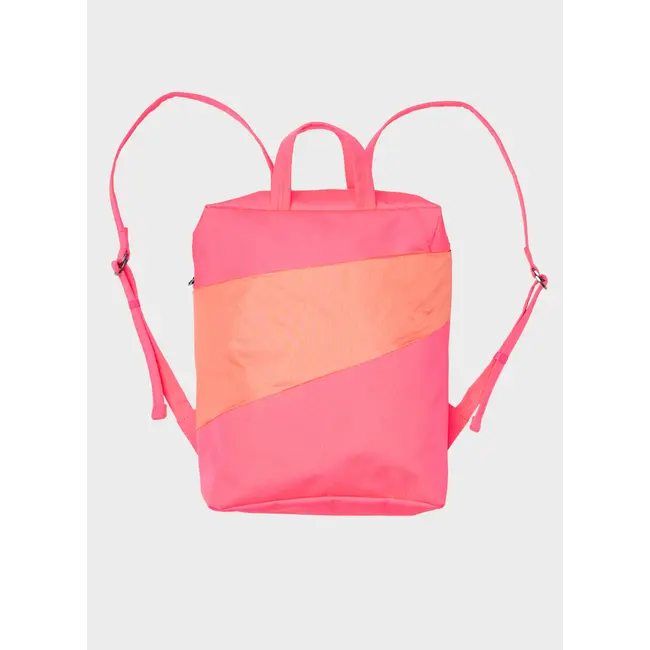 SUSAN BIJL The New Backpack Fluo Pink & Coral