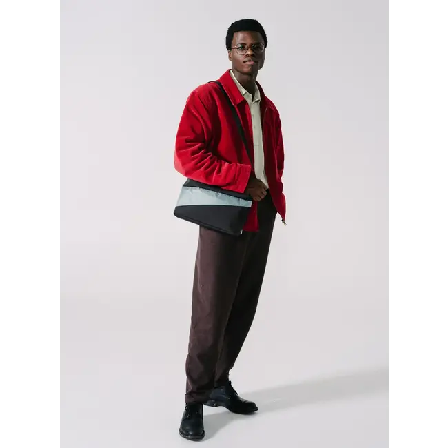 SUSAN BIJL The New Bum Bag Black & Grey Medium