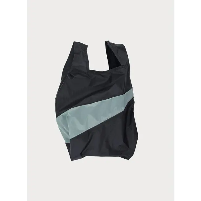 SUSAN BIJL The New Shopping Bag Black & Grey Medium