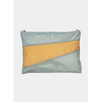 SUSAN BIJL The New Pouch Grey & Camel large