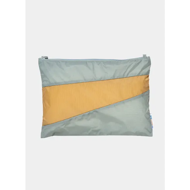 SUSAN BIJL The New Pouch Grey & Camel large