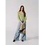 SUSAN BIJL The New Shopping Bag Camel & Navy Medium