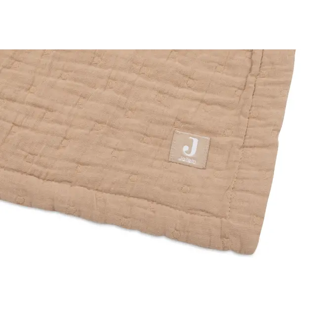Jollein Deken Hydrofiel 75x100cm Jacquard Biscuit