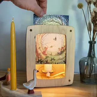 Het Houtlokael Kaartenlamp Esdoornhout