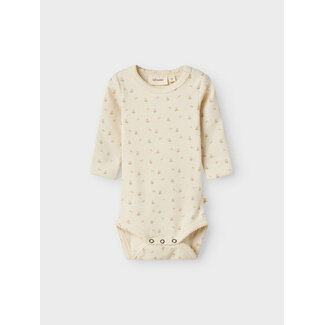Lil' Atelier NBFGAGO LS SLIM BODY LIL NOOS Turtledove FLOWER