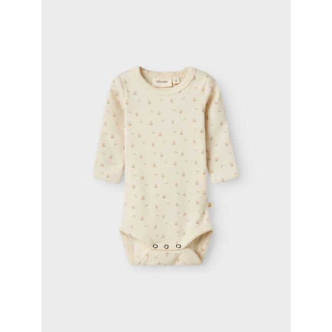 Lil' Atelier NBFGAGO LS SLIM BODY LIL NOOS Turtledove FLOWER