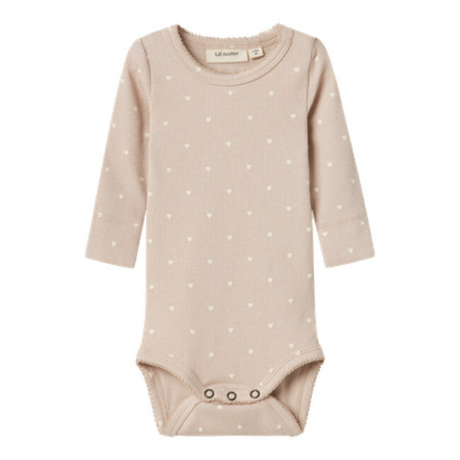 Lil' Atelier NBFGAGO LS SLIM BODY LIL NOOS Gray Morn HEART