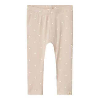 Lil' Atelier NBFGAGO SLIM LEGGING LIL NOOS Gray Morn HEART