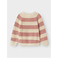 Lil' Atelier NMFEMLEN LS KNIT STRIPE LIL Turtledove WITHERED ROSE