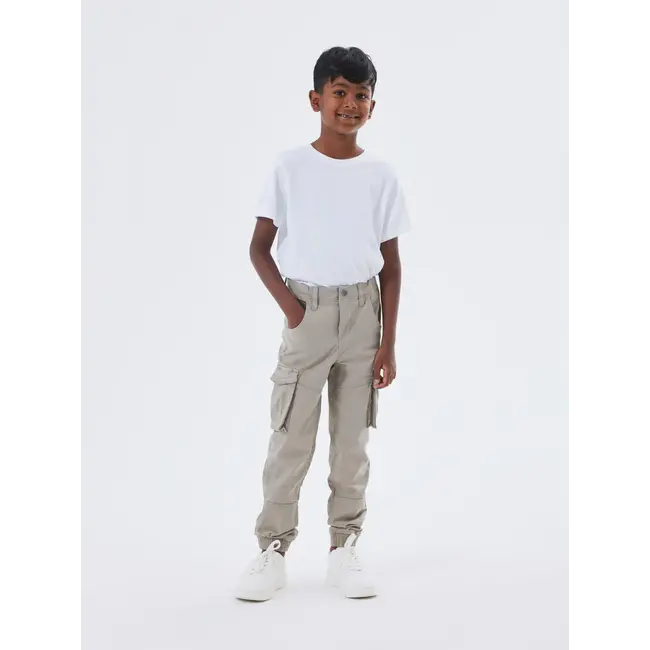 Name it NKMRYAN CARGO R TWI PANT 2222-BA NOOS Elephant Skin