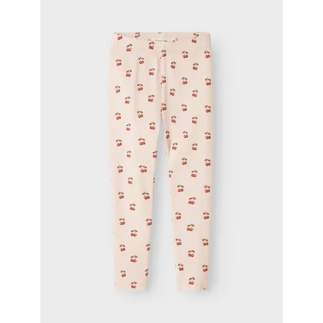 Lil' Atelier NMFLAVO ELF SLIM LEGGING LIL Silver Peony CHERRY