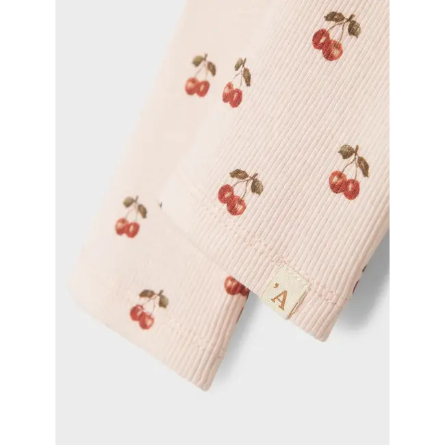 Lil' Atelier NMFLAVO ELF SLIM LEGGING LIL Silver Peony CHERRY