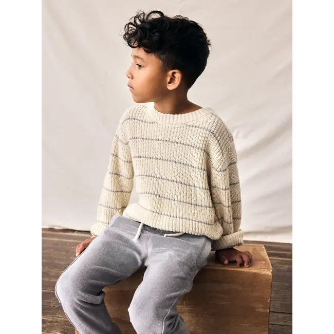Lil' Atelier NMMEMLEN LS KNIT STRIPES LIL Turtledove