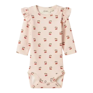 Lil' Atelier NBFLAVO EVE LS SLIM BODY LIL NOOS Silver Peony
