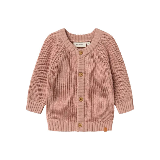 Lil' Atelier NBNEMLEN LS KNIT CARD LIL NOOS Misty Rose