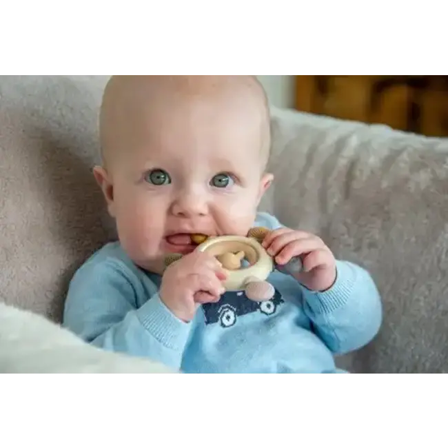 Tickit Silisoft Rammelaar Bijtspeelgoed (Aarde Kleuren)